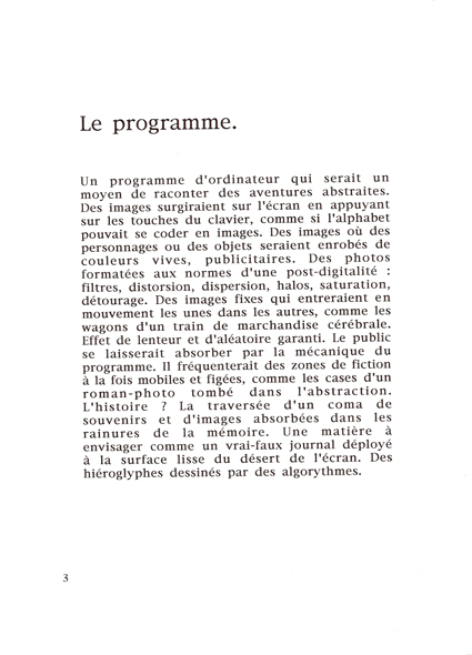 programme